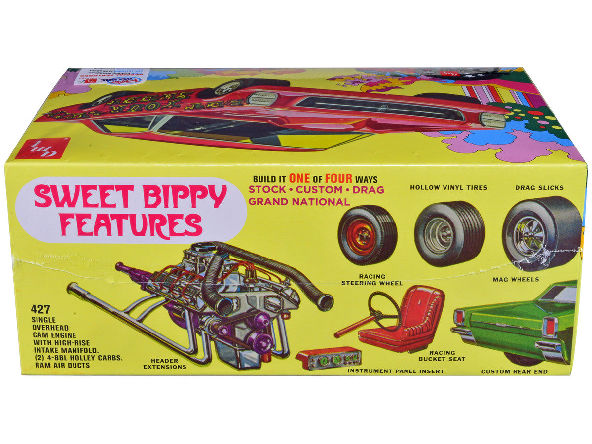 Skill 2 Model Kit 1966 Ford Galaxie 500 Hardtop "Sweet Bippy" 4-in-1 Kit 1/25 Scale Model by AMT LuxuryLifeWay Online Store