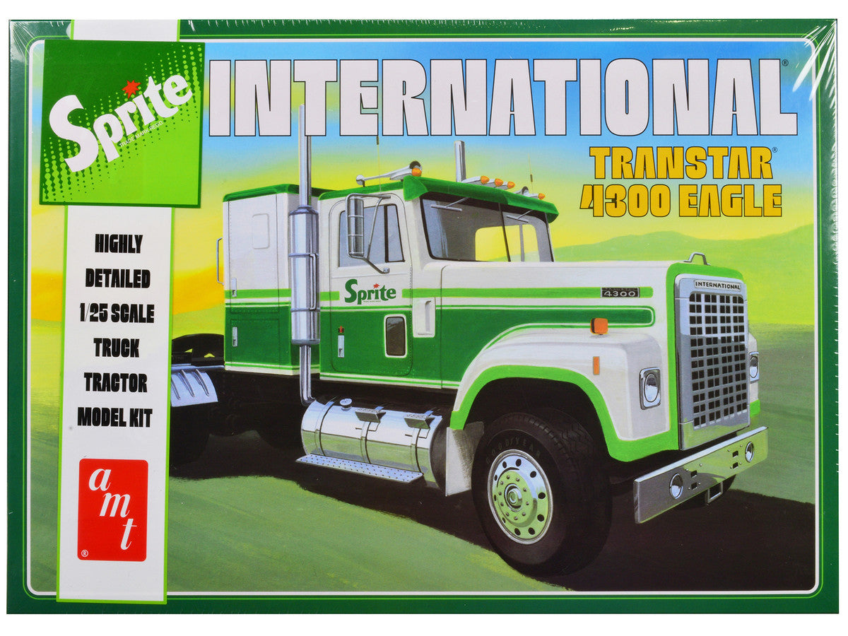 Skill 3 Model Kit International Transtar 4300 Eagle Truck Tractor "Sprite" 1/25 Scale Model by AMT LuxuryLifeWay Online Store