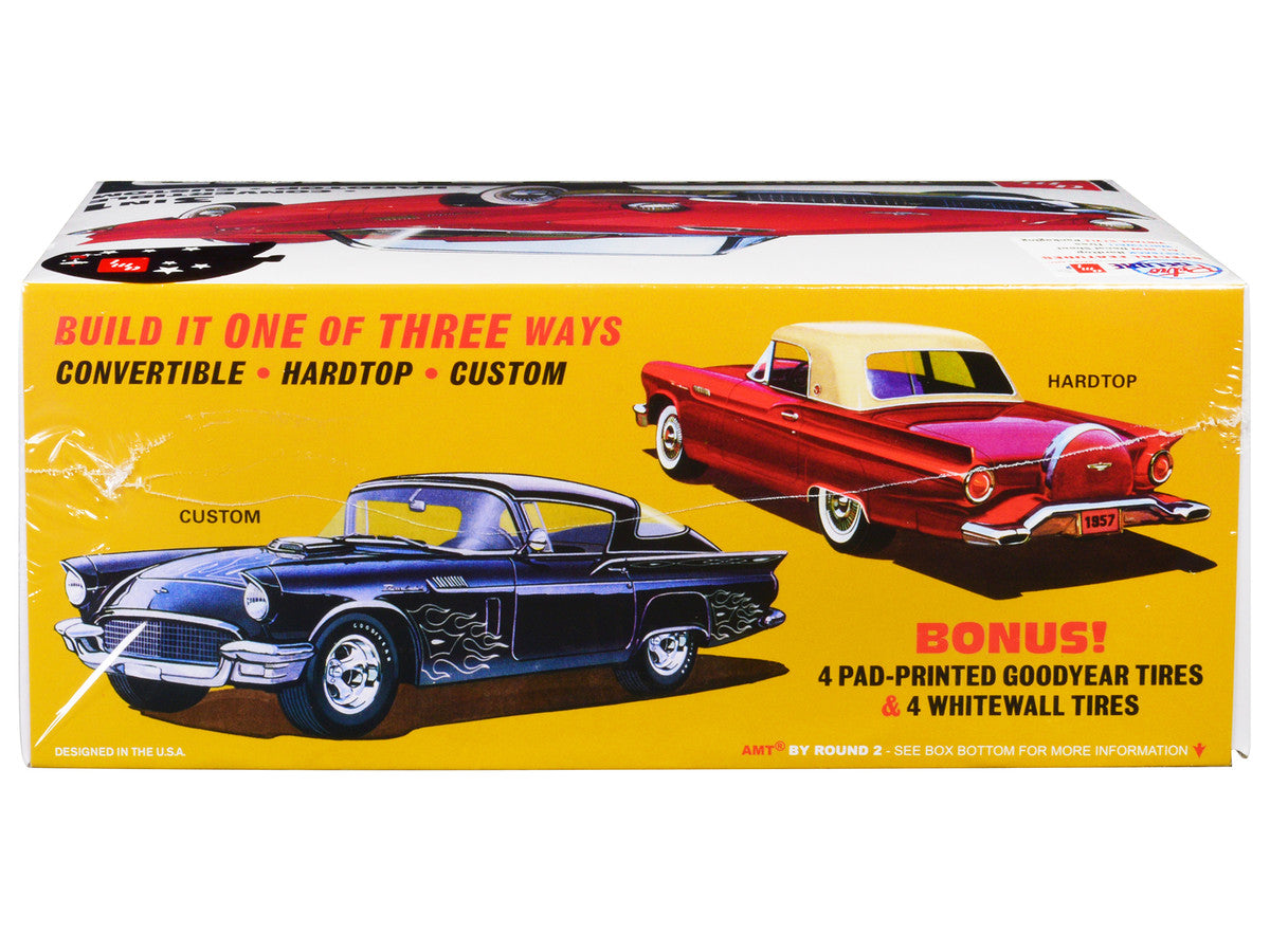 Skill 2 Model Kit 1957 Ford Thunderbird 3-in-1 Kit 1/25 Scale Model by AMT LuxuryLifeWay Online Store