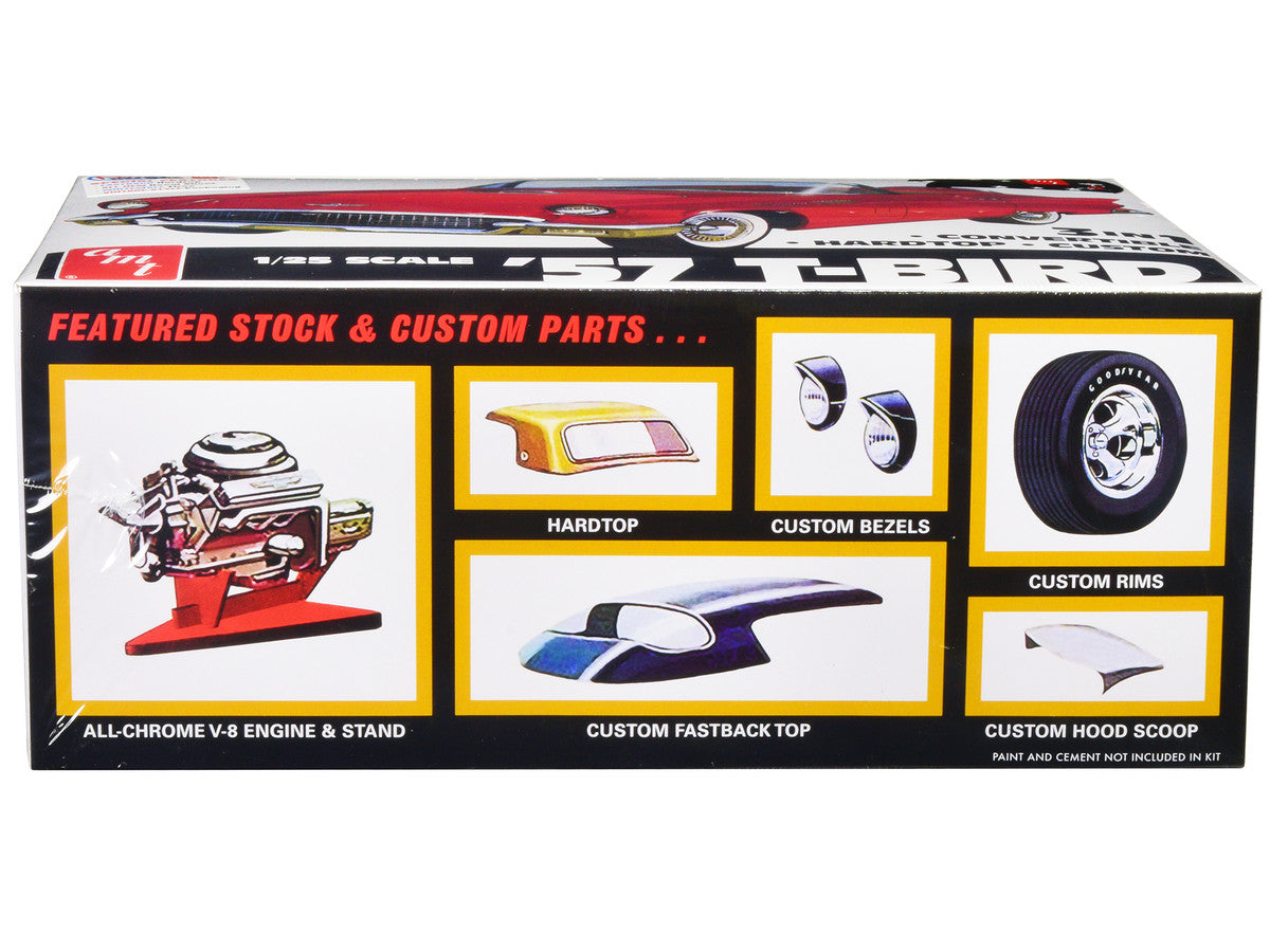 Skill 2 Model Kit 1957 Ford Thunderbird 3-in-1 Kit 1/25 Scale Model by AMT LuxuryLifeWay Online Store