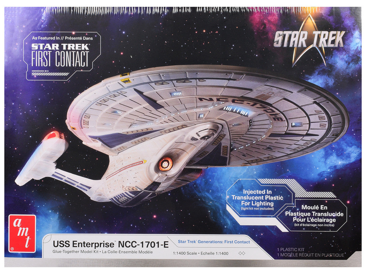 Skill 2 Model Kit U.S.S. Enterprise NCC-1701-E Space Ship "Star Trek: First Contact" (1996) Movie 1/1400 Scale Model by AMT LuxuryLifeWay Online Store