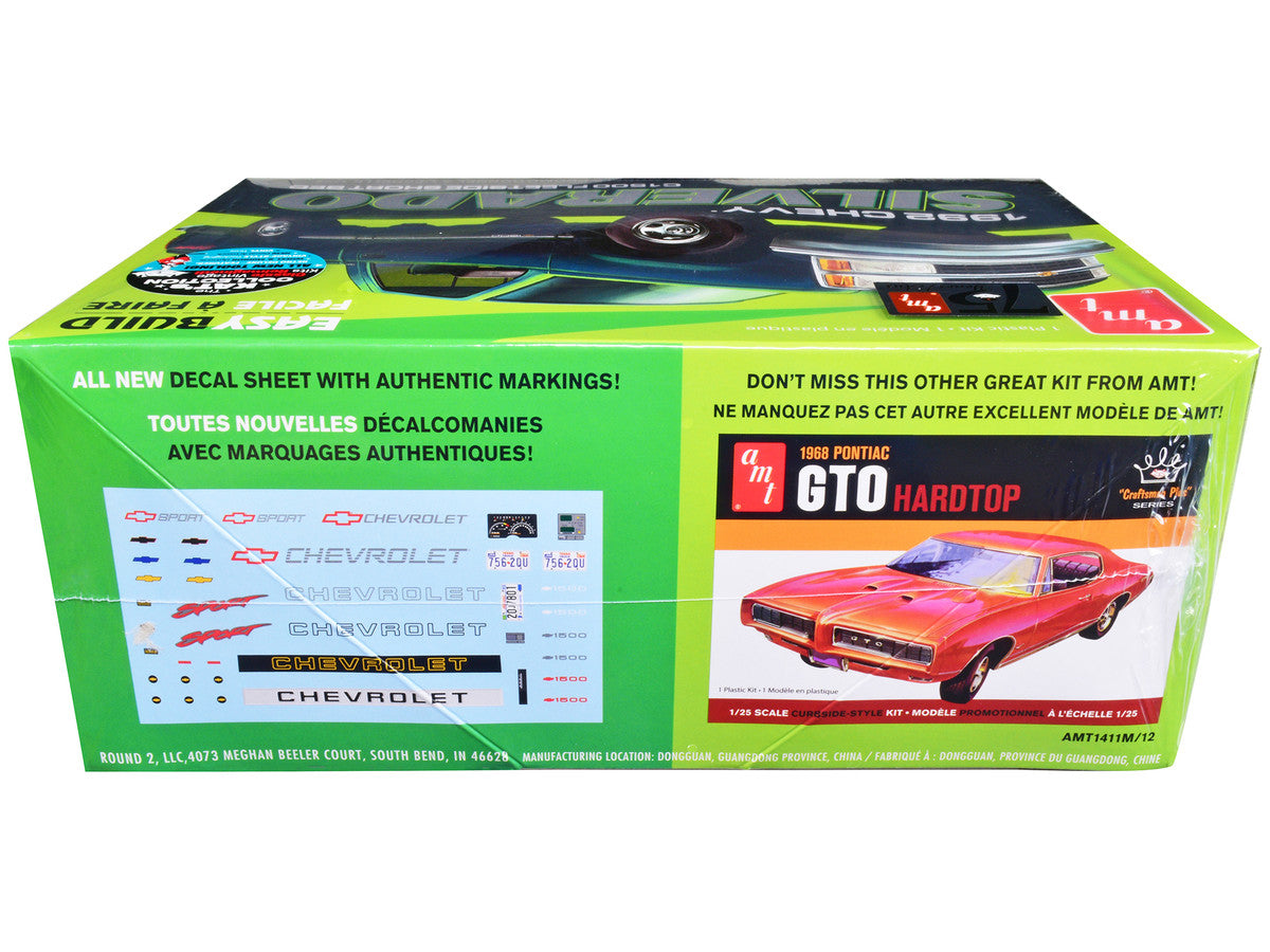 Skill 2 Model Kit 1992 Chevrolet Silverado C1500 Fleetside Short Bed Pickup Truck "Easy Build" 1/25 Scale Model by AMT LuxuryLifeWay Online Store