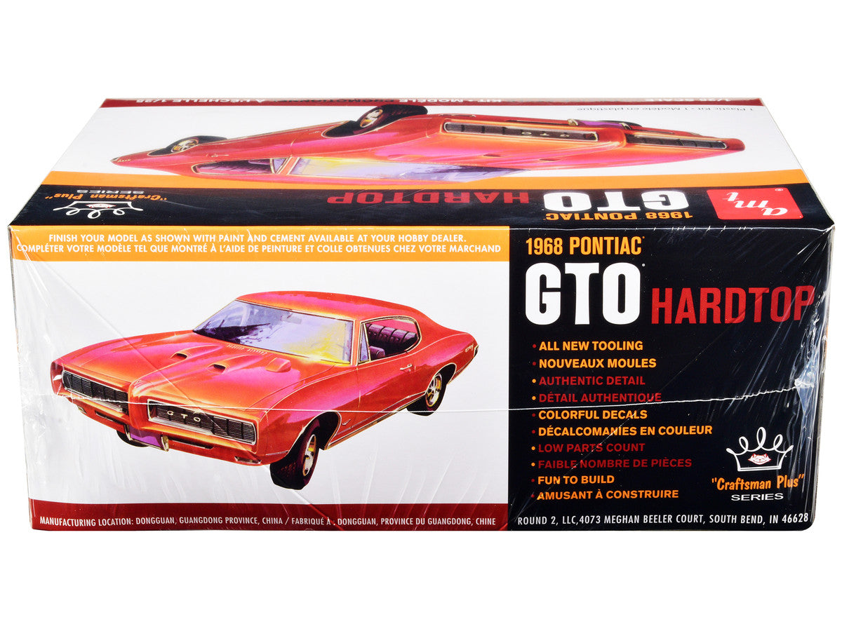 Skill 2 Model Kit 1968 Pontiac GTO Hardtop "Craftsman Plus" Series 1/25 Scale Model by AMT LuxuryLifeWay Online Store