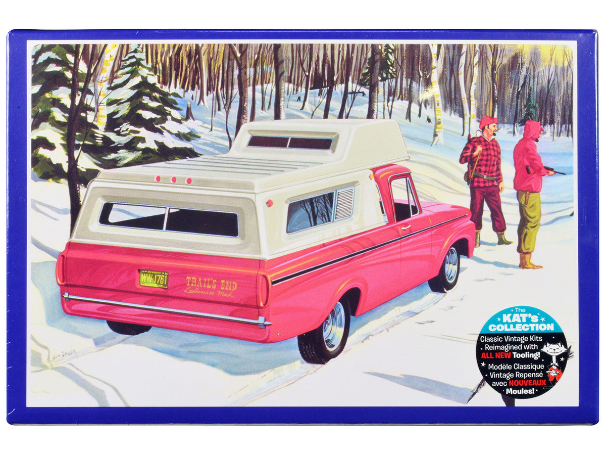 Skill 2 Model Kit 1963 Ford F-100 Camper Pickup Truck 3-in-1 Kit 1/25 Scale Model by AMT LuxuryLifeWay Online Store