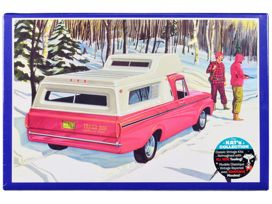 Skill 2 Model Kit 1963 Ford F-100 Camper Pickup Truck 3-in-1 Kit 1/25 Scale Model by AMT LuxuryLifeWay Online Store