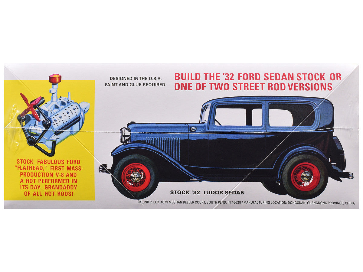 Skill 2 Model Kit 1932 Ford Tudor Sedan "Street Rods" Series 1/25 Scale Model by AMT LuxuryLifeWay Online Store
