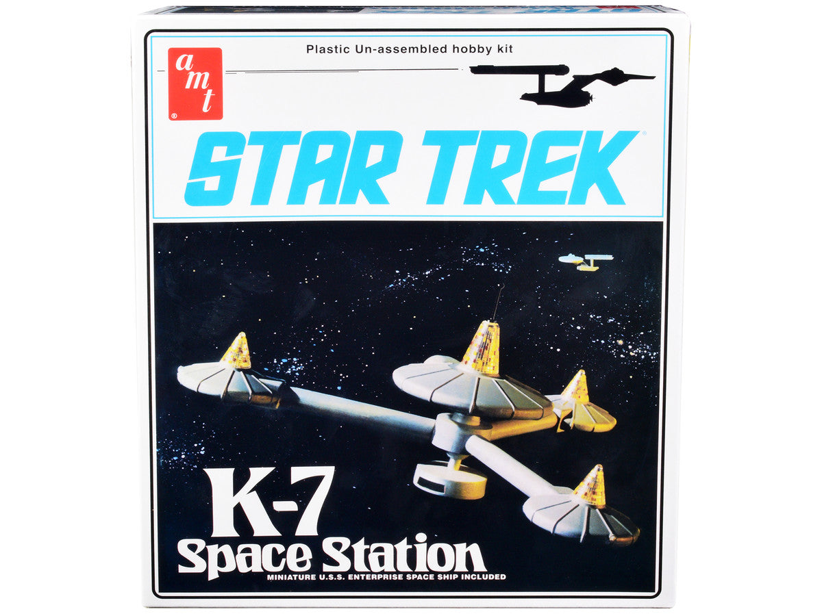Skill 2 Model Kit K-7 Space Station "Star Trek" (1966-1969) TV Series 1/7600 Scale Model by AMT LuxuryLifeWay Online Store