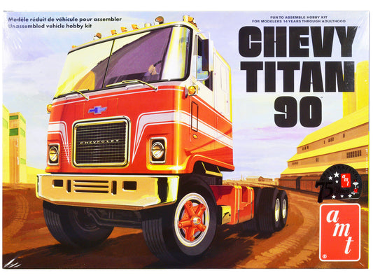 Skill 3 Model Kit Chevrolet Titan 90 Tractor Truck 1/25 Scale Model by AMT LuxuryLifeWay Online Store