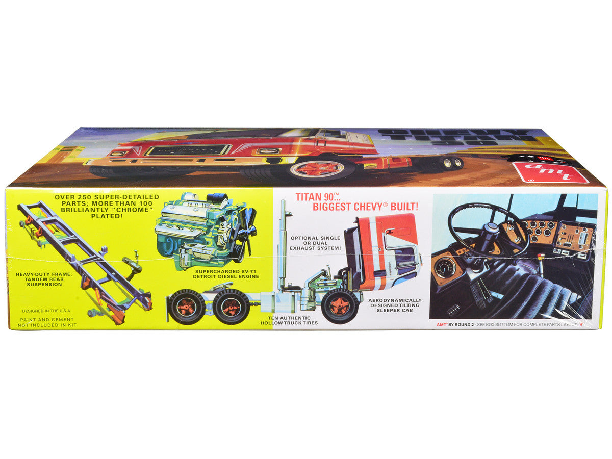 Skill 3 Model Kit Chevrolet Titan 90 Tractor Truck 1/25 Scale Model by AMT LuxuryLifeWay Online Store