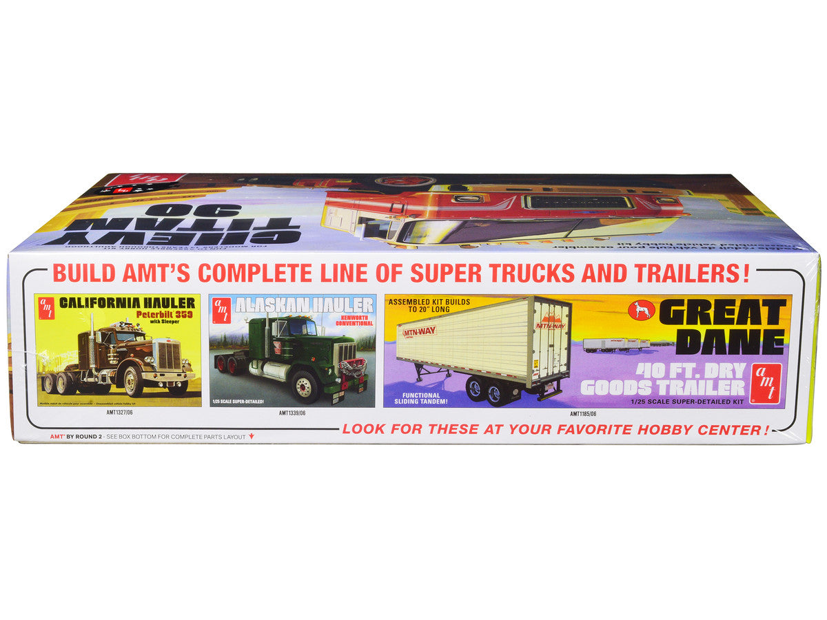 Skill 3 Model Kit Chevrolet Titan 90 Tractor Truck 1/25 Scale Model by AMT LuxuryLifeWay Online Store
