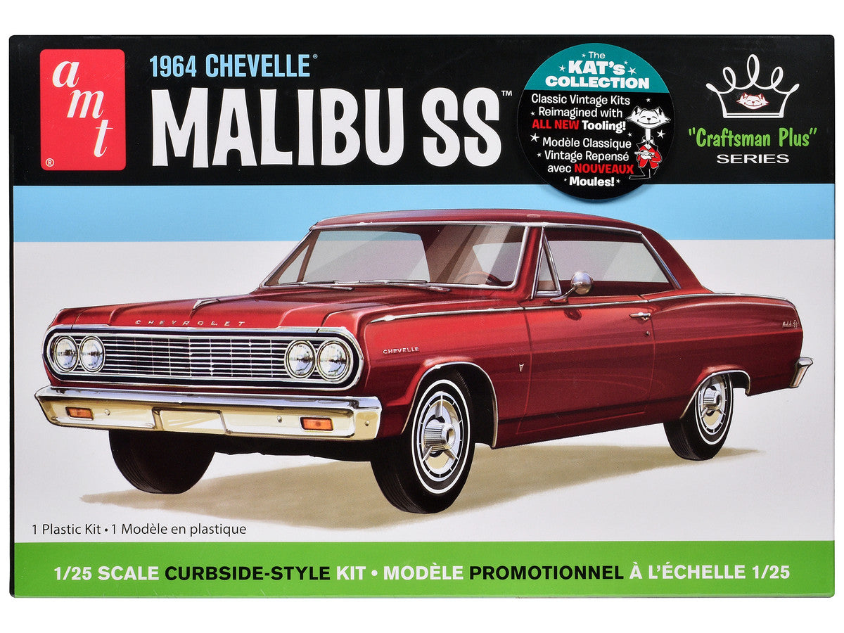 Skill 2 Model Kit 1964 Chevrolet Chevelle Malibu SS "Craftsman Plus" Series 1/25 Scale Model by AMT LuxuryLifeWay Online Store