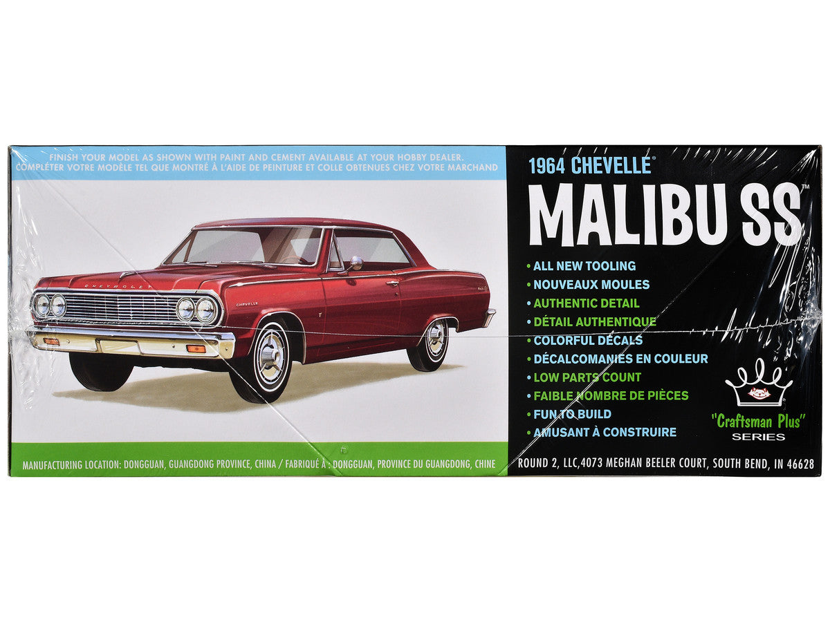 Skill 2 Model Kit 1964 Chevrolet Chevelle Malibu SS "Craftsman Plus" Series 1/25 Scale Model by AMT LuxuryLifeWay Online Store