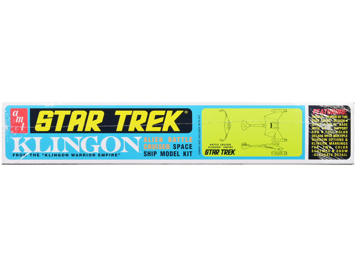 Skill 2 Model Kit "Klingon Warrior Empire" Alien Battle Cruiser "Star Trek" (1966-1969) TV Series 1/650 Scale Model by AMT LuxuryLifeWay Online Store