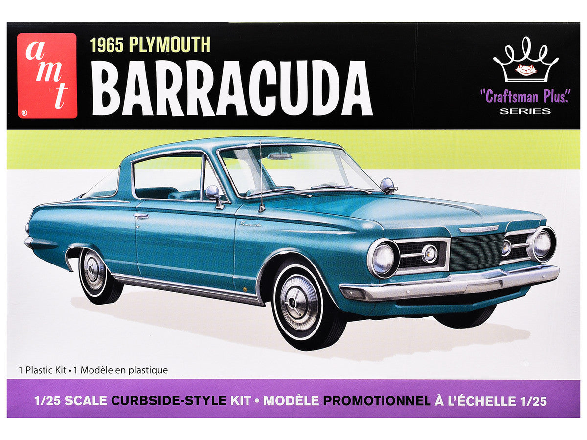 Skill 2 Model Kit 1965 Plymouth Barracuda "Craftsman Plus" Series 1/25 Scale Model by AMT LuxuryLifeWay Online Store