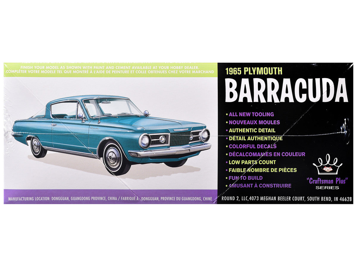 Skill 2 Model Kit 1965 Plymouth Barracuda "Craftsman Plus" Series 1/25 Scale Model by AMT LuxuryLifeWay Online Store