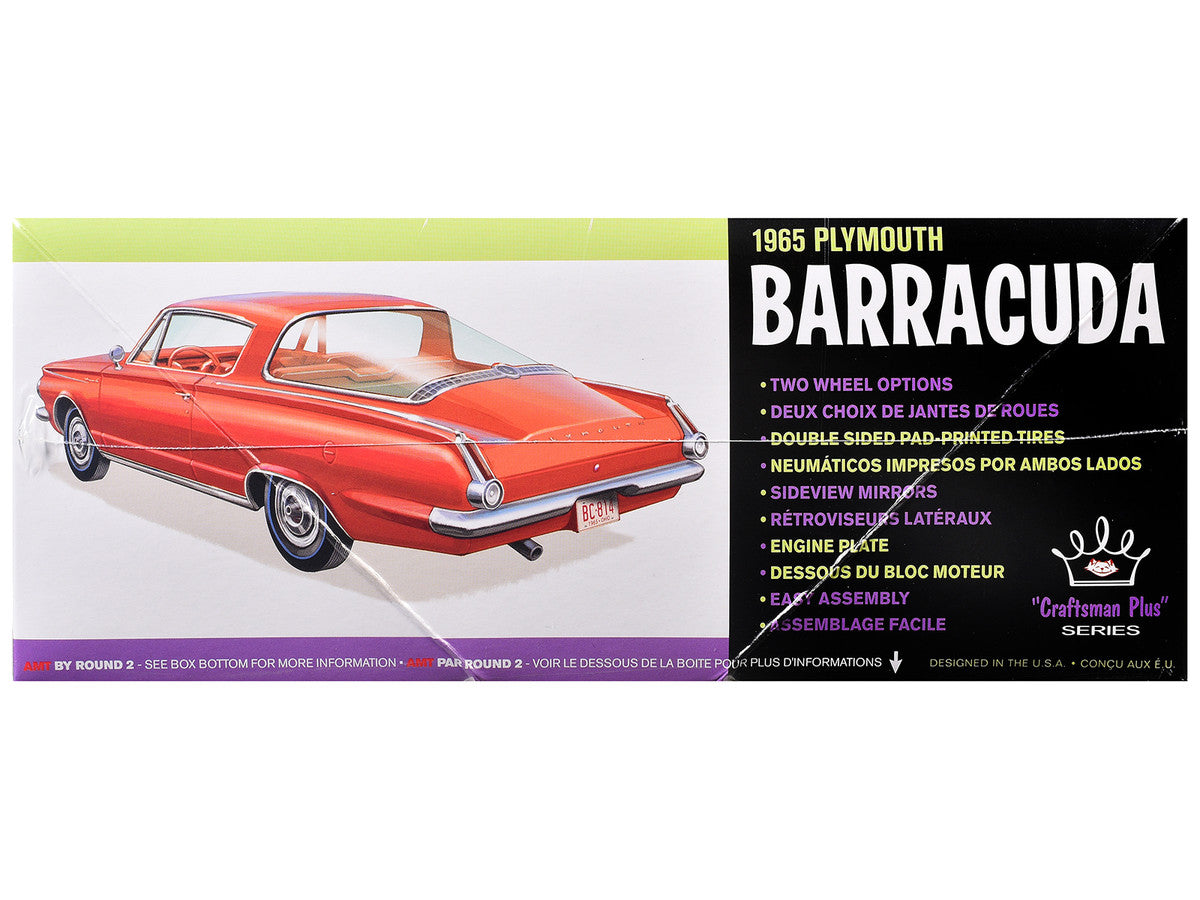 Skill 2 Model Kit 1965 Plymouth Barracuda "Craftsman Plus" Series 1/25 Scale Model by AMT LuxuryLifeWay Online Store