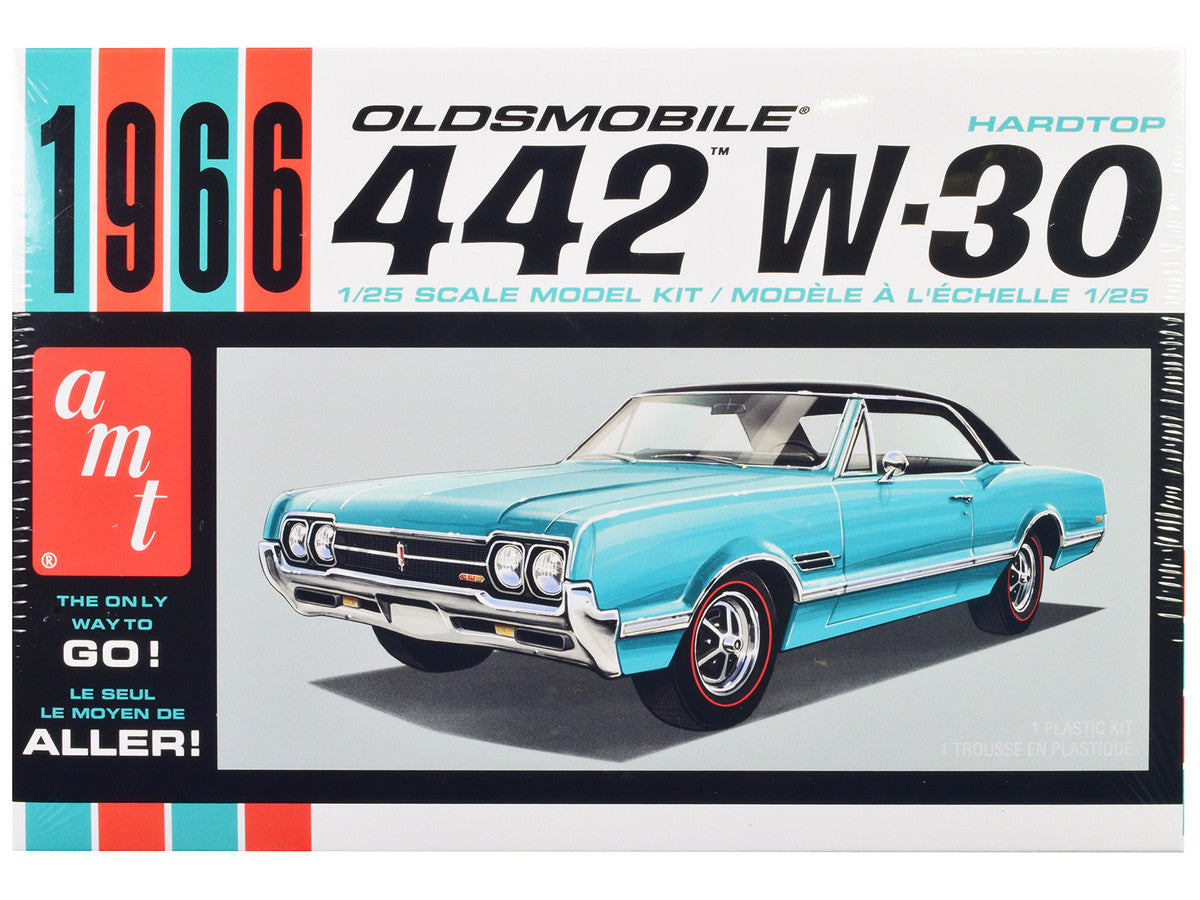 Skill 2 Model Kit 1966 Oldsmobile 442 W-30 Hardtop 1/25 Scale Model by AMT LuxuryLifeWay Online Store