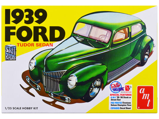 Skill 2 Model Kit 1939 Ford Tudor Sedan "Street Rod" Series 1/25 Scale Model by AMT LuxuryLifeWay Online Store