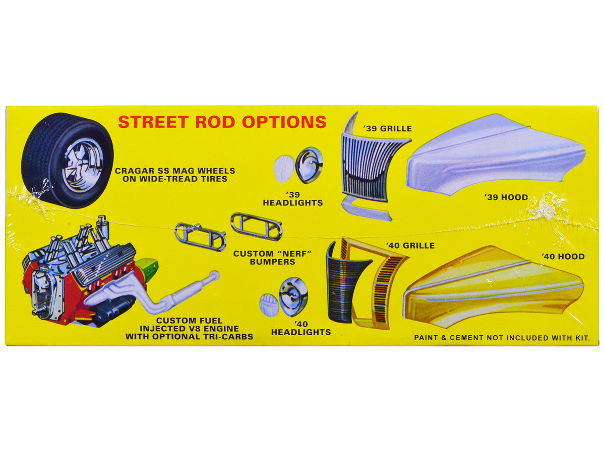 Skill 2 Model Kit 1939 Ford Tudor Sedan "Street Rod" Series 1/25 Scale Model by AMT LuxuryLifeWay Online Store