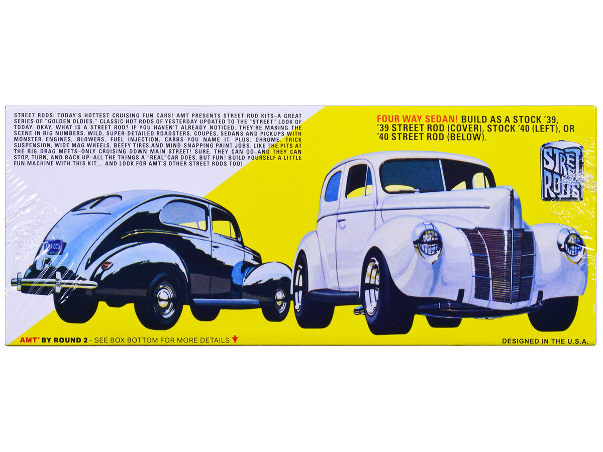 Skill 2 Model Kit 1939 Ford Tudor Sedan "Street Rod" Series 1/25 Scale Model by AMT LuxuryLifeWay Online Store