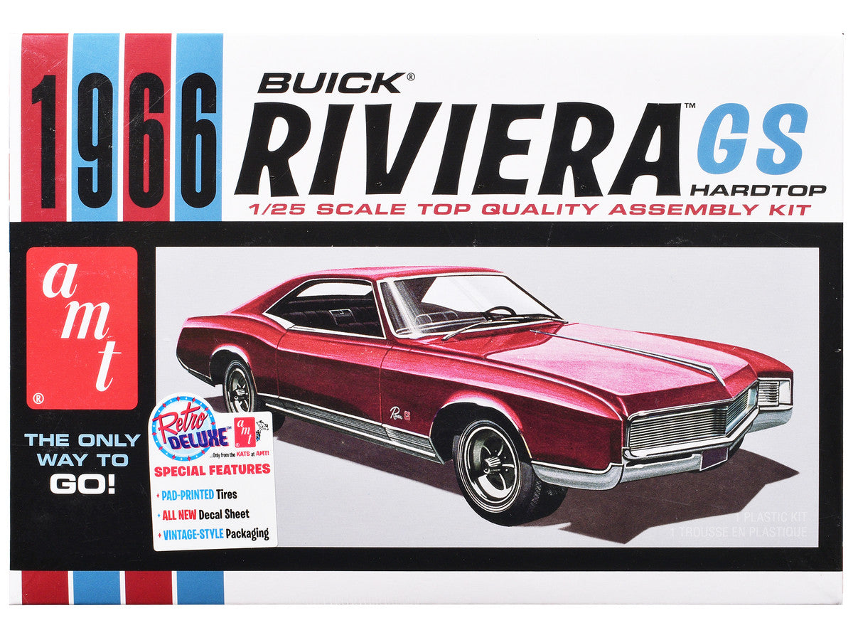 Skill 2 Model Kit 1966 Buick Riviera GS 1/25 Scale Model by AMT LuxuryLifeWay Online Store