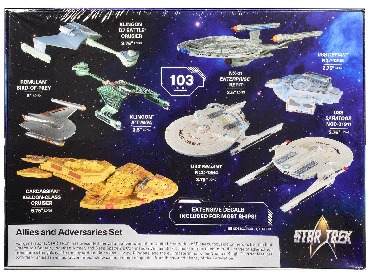 Skill 2 Model Kit Allies and Adversaries Space Ship Set "Star Trek" Franchise 1/2500 Scale Model by AMT LuxuryLifeWay Online Store