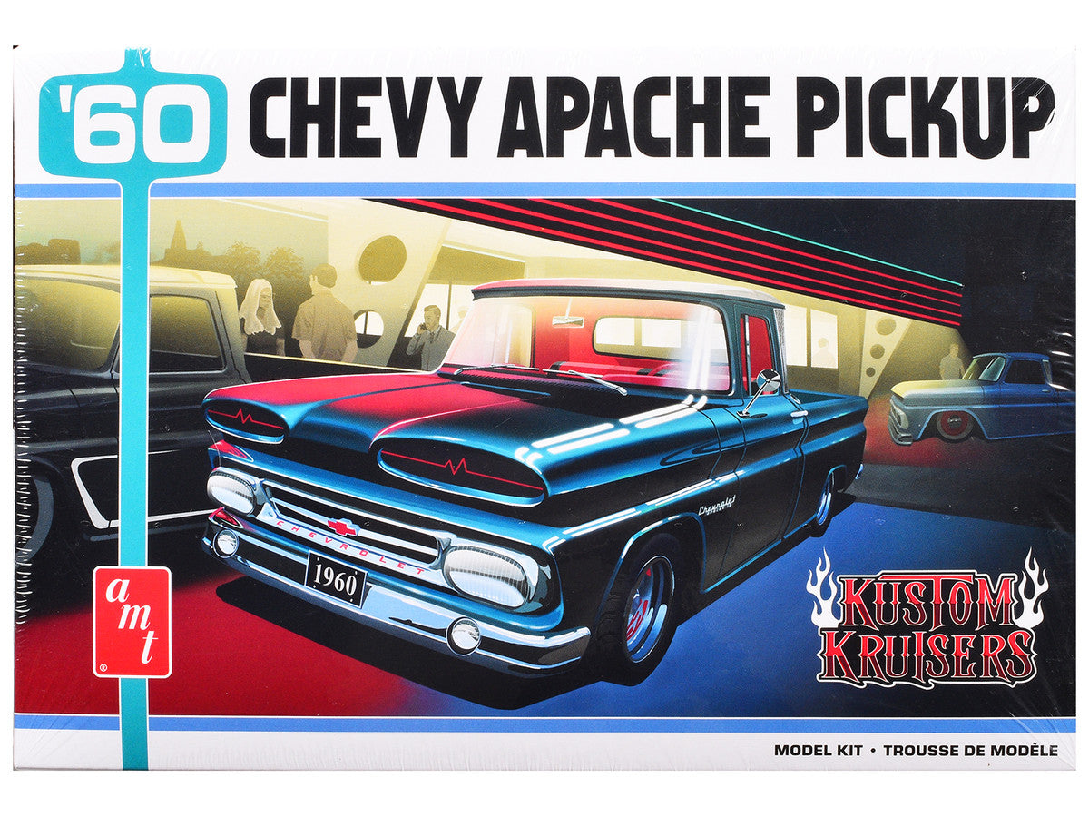 Skill 2 Model Kit 1960 Chevrolet Apache Pickup Truck "Kustom Kruisers" 1/25 Scale Model by AMT LuxuryLifeWay Online Store