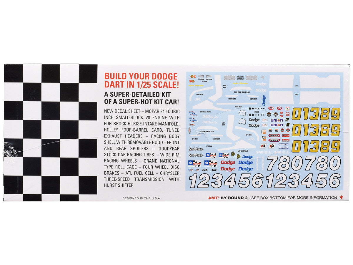 Skill 2 Model Kit Dodge Dart Sportsman Short Track "Kit Car" 1/25 Scale Model by AMT LuxuryLifeWay Online Store