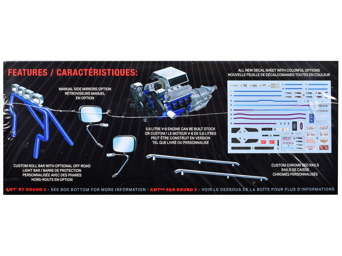 Skill 2 Model Kit 1992 Ford F-150 Flare Side Pickup Truck 1/25 Scale Model by AMT LuxuryLifeWay Online Store