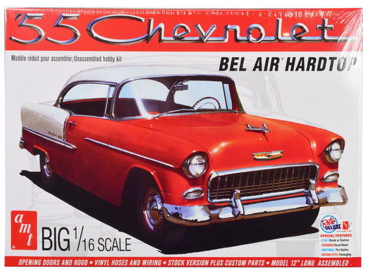 Skill 3 Model Kit 1955 Chevrolet Bel Air Hardtop 1/16 Scale Model by AMT LuxuryLifeWay Online Store