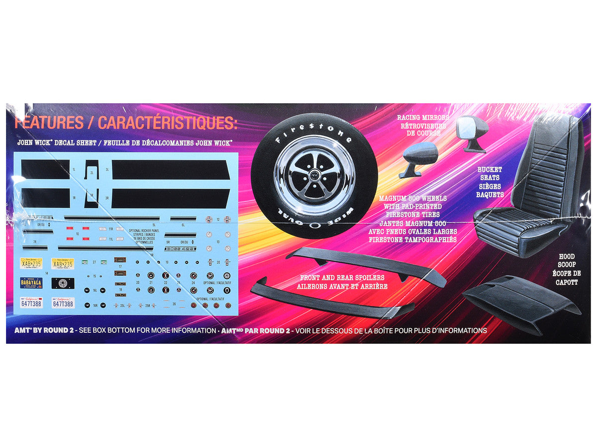 Skill 2 Model Kit 1969 Ford Mustang "John Wick" (2014) Movie 1/25 Plastic Model by AMT LuxuryLifeWay Online Store