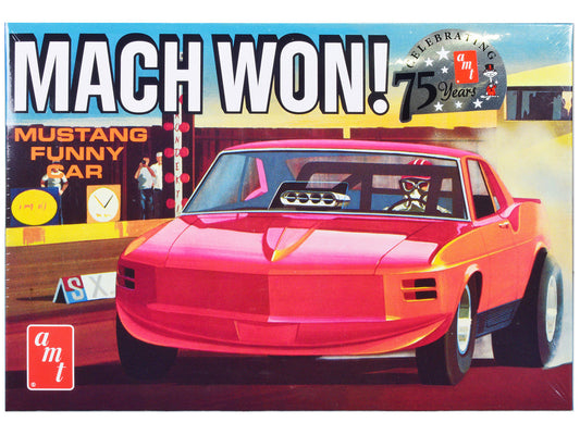 Skill 3 Model Kit 1970 Ford Mustang Funny Car "Mach Won" 1/25 Scale Model by AMT LuxuryLifeWay Online Store