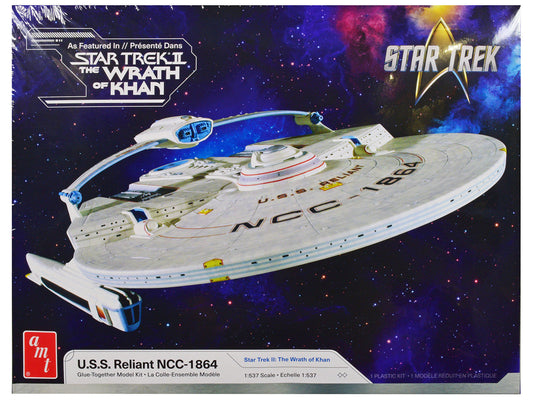 Skill 2 Model Kit U.S.S. Reliant NCC-1864 Space Craft "Star Trek II: The Wrath of Khan" (1982) Movie 1/537 Scale Model by AMT LuxuryLifeWay Online Store