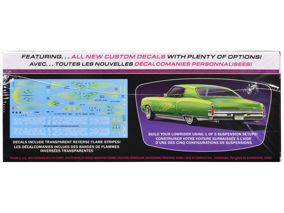Skill 2 Model Kit 1970 Chevrolet Monte Carlo Lowrider "Kustom Kruisers" 1/25 Scale Model by AMT LuxuryLifeWay Online Store