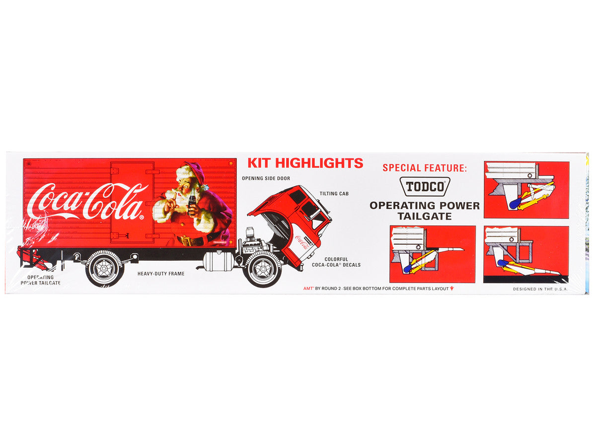 Skill 3 Model Kit Ford C-600 City Delivery Truck "Holiday Hauler - Coca-Cola" 1/25 Scale Model by AMT LuxuryLifeWay Online Store