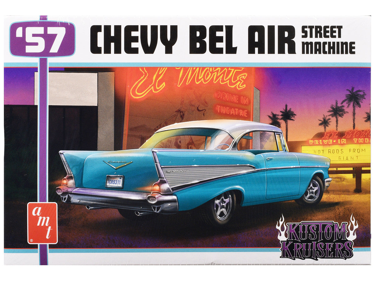 Skill 2 Model Kit 1957 Chevrolet Bel Air Street Machine "Kustom Kruisers" 1/25 Scale Model by AMT LuxuryLifeWay Online Store