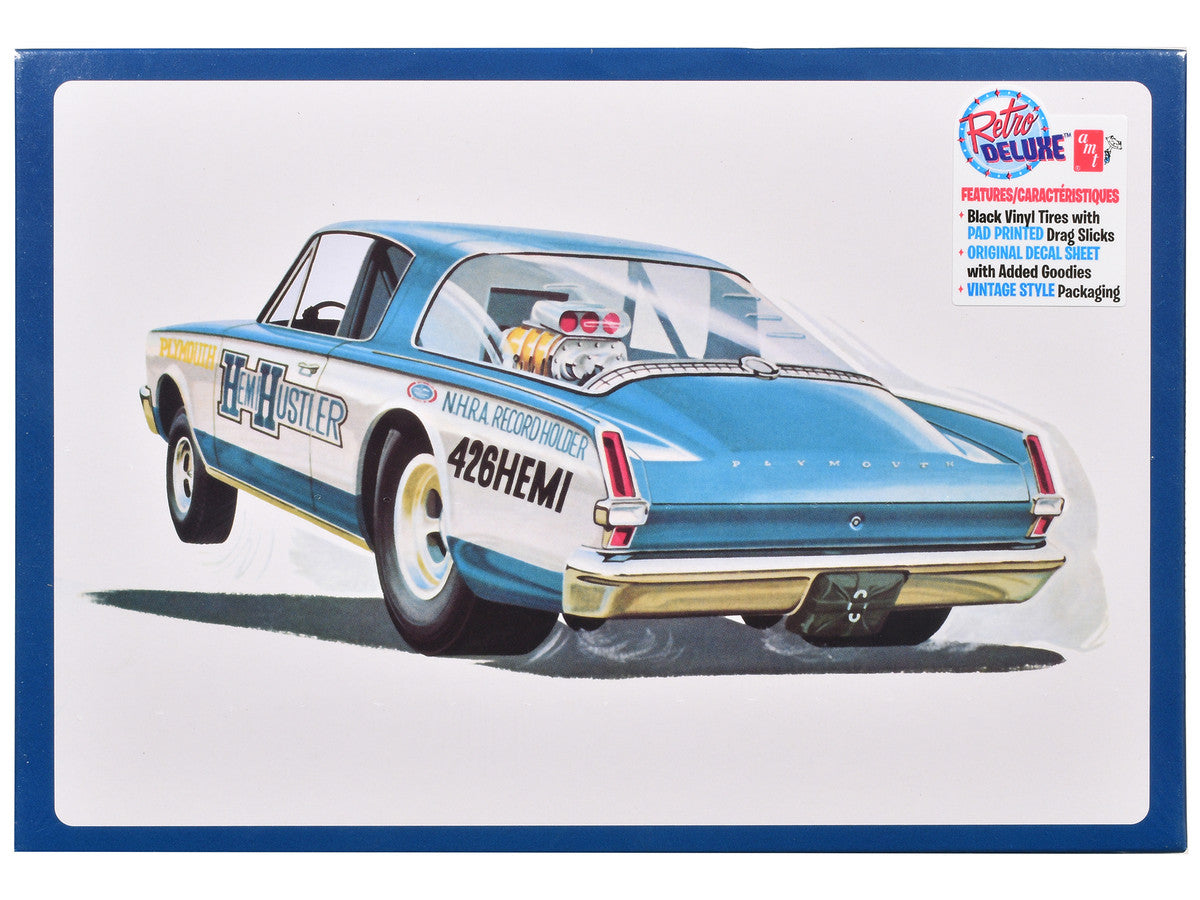 Skill 2 Model Kit 1966 Plymouth Barracuda Funny Car "Hemi Hustler" 1/25 Scale Model by AMT LuxuryLifeWay Online Store