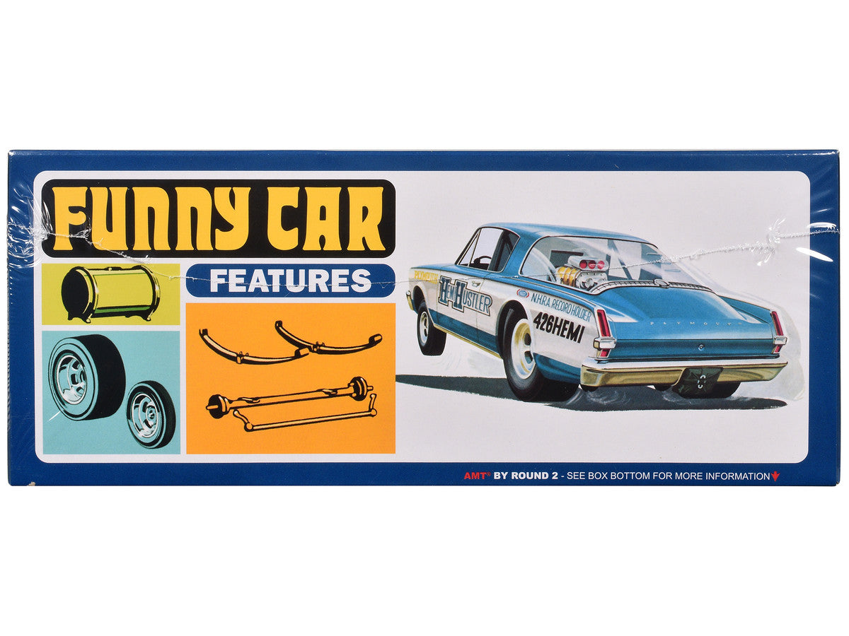 Skill 2 Model Kit 1966 Plymouth Barracuda Funny Car "Hemi Hustler" 1/25 Scale Model by AMT LuxuryLifeWay Online Store