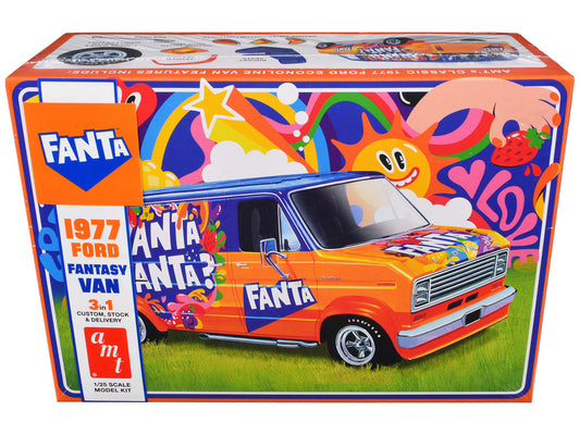 Skill 2 Model Kit 1977 Ford Custom Van "Fanta" 1/25 Scale Model by AMT LuxuryLifeWay Online Store