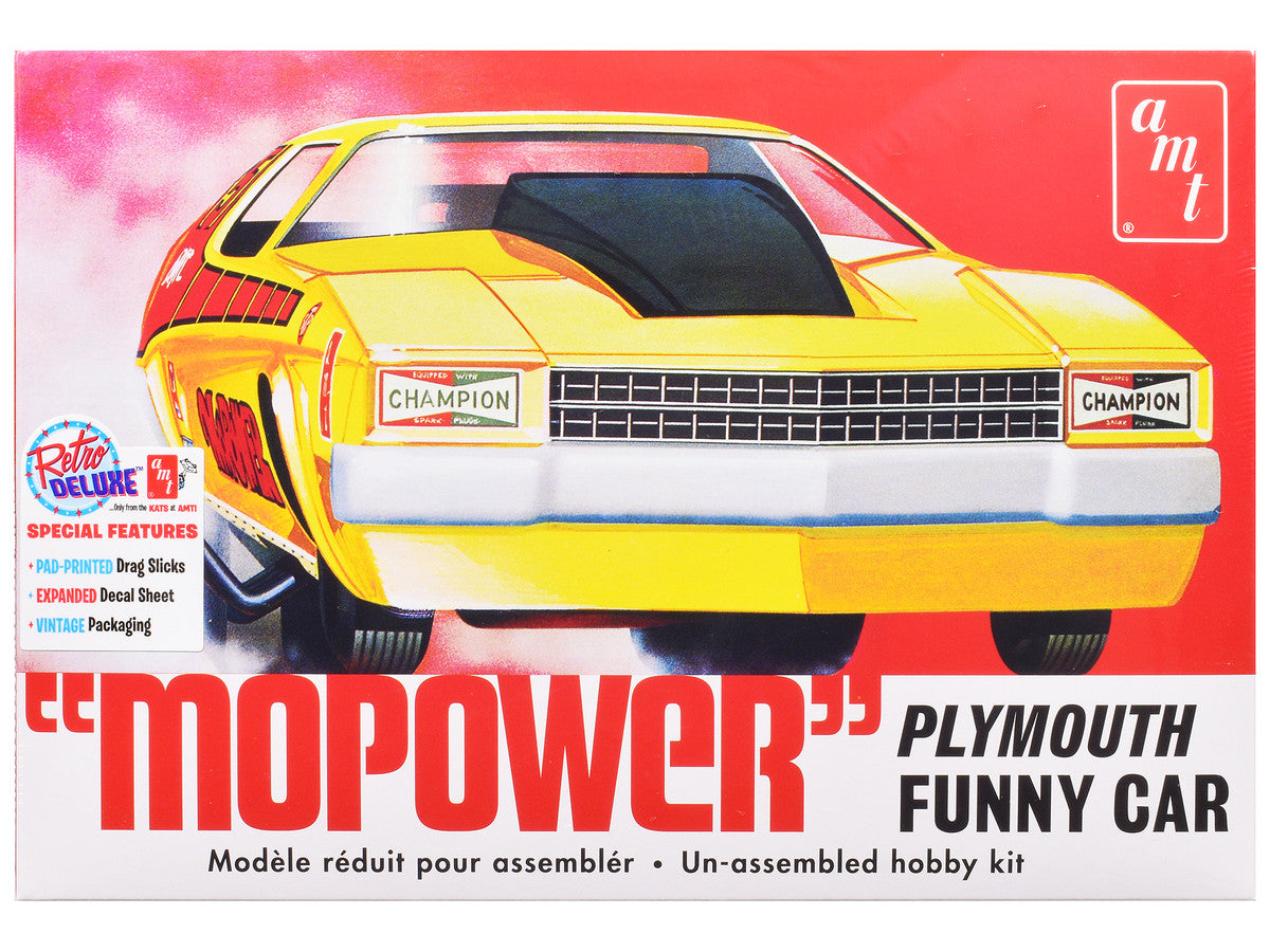 Skill 2 Model Kit Plymouth Funny Car "Mopower" 1/25 Scale Model by AMT LuxuryLifeWay Online Store