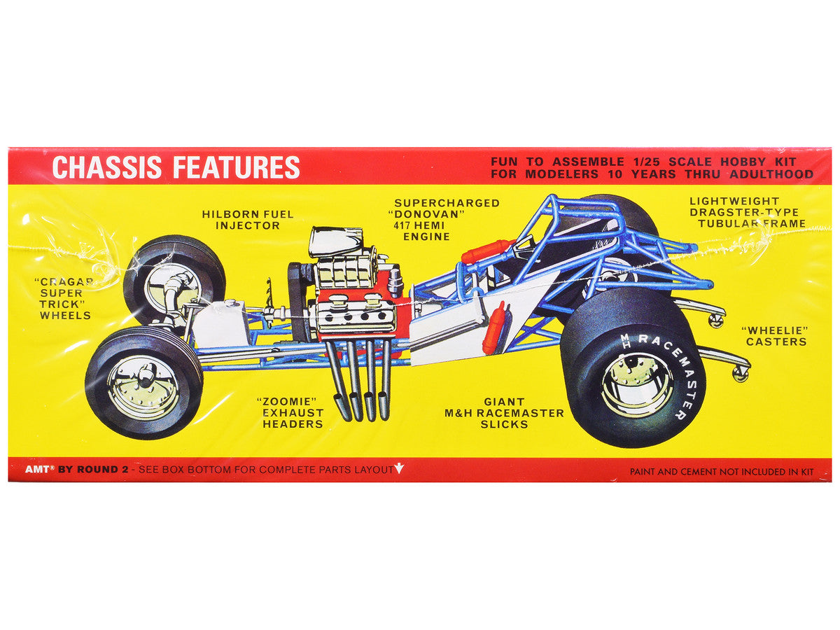 Skill 2 Model Kit Plymouth Funny Car "Mopower" 1/25 Scale Model by AMT LuxuryLifeWay Online Store