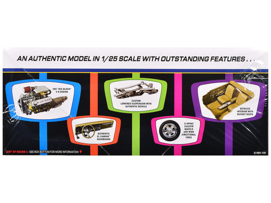 Skill 2 Model Kit 1968 Chevrolet El Camino Street Machine 1/25 Scale Model by AMT LuxuryLifeWay Online Store