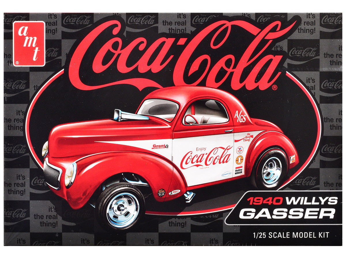 Skill 2 Model Kit 1940 Willys Coupe "Coca-Cola Race Team" 1/25 Scale Model by AMT LuxuryLifeWay Online Store