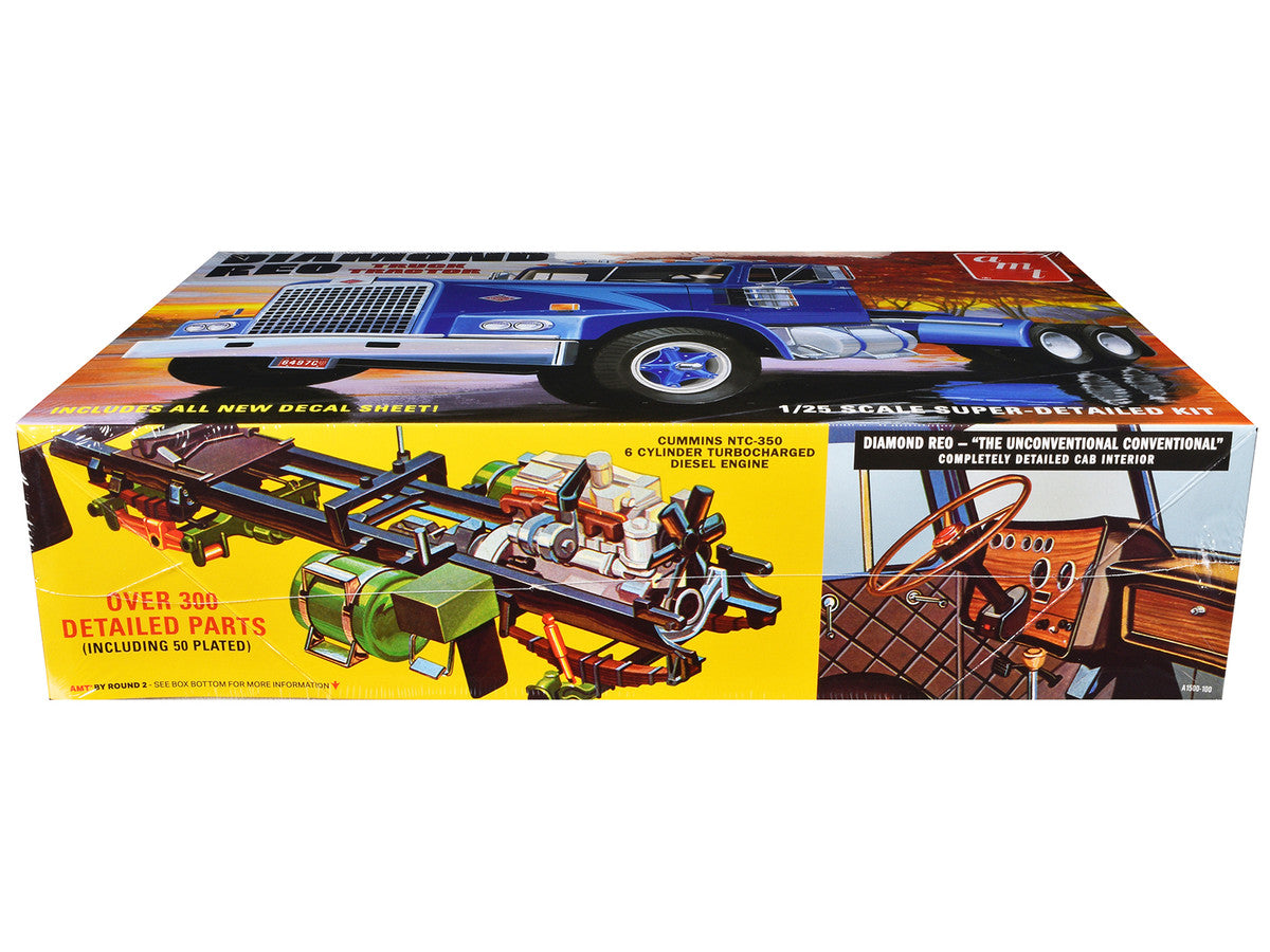 Skill 3 Model Kit Diamond Reo Truck Tractor 1/25 Scale Model by AMT LuxuryLifeWay Online Store