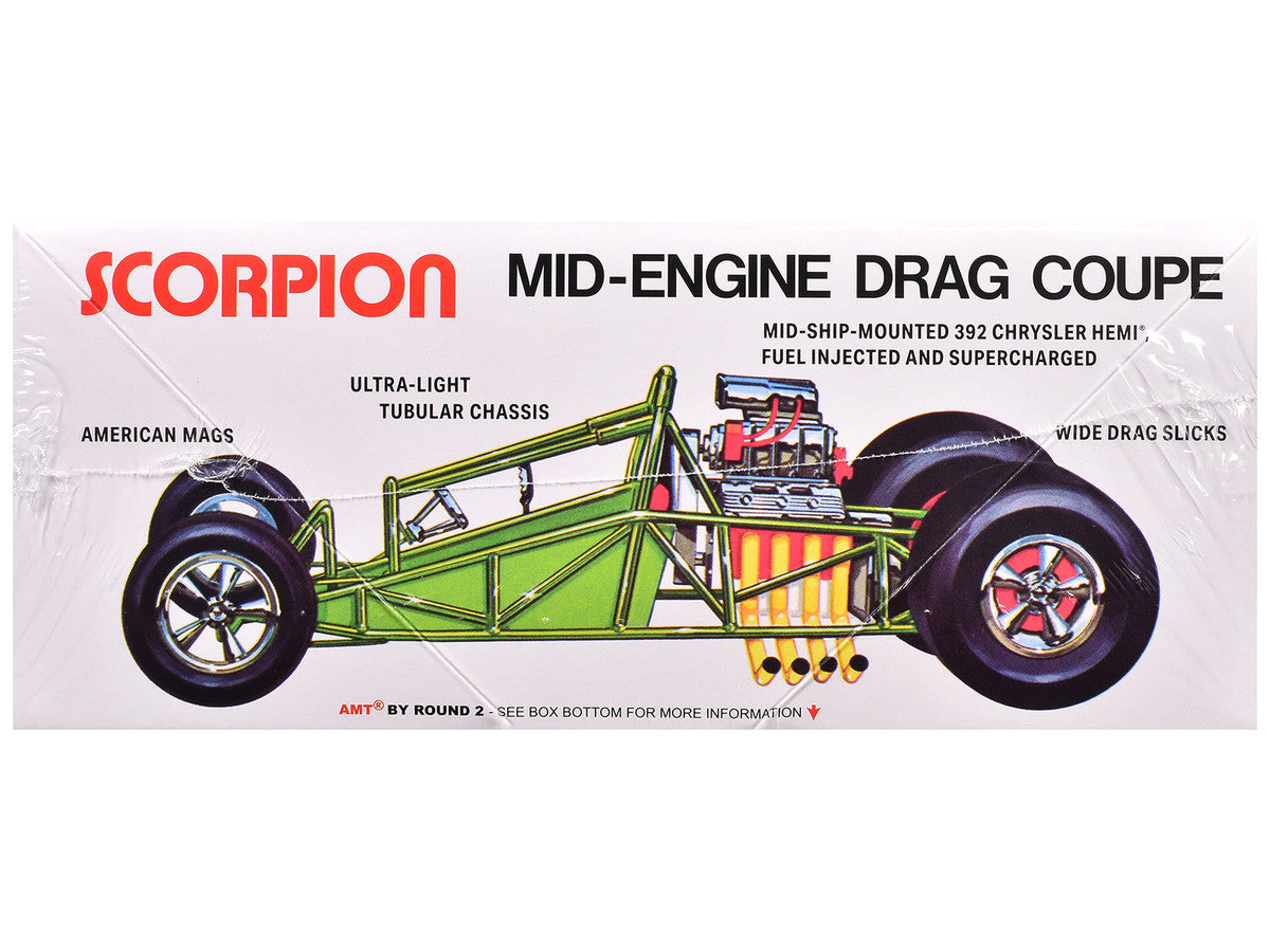 Skill 3 Model Kit Scorpion Mid-Engine Drag Coupe 1/25 Scale Model by AMT LuxuryLifeWay Online Store