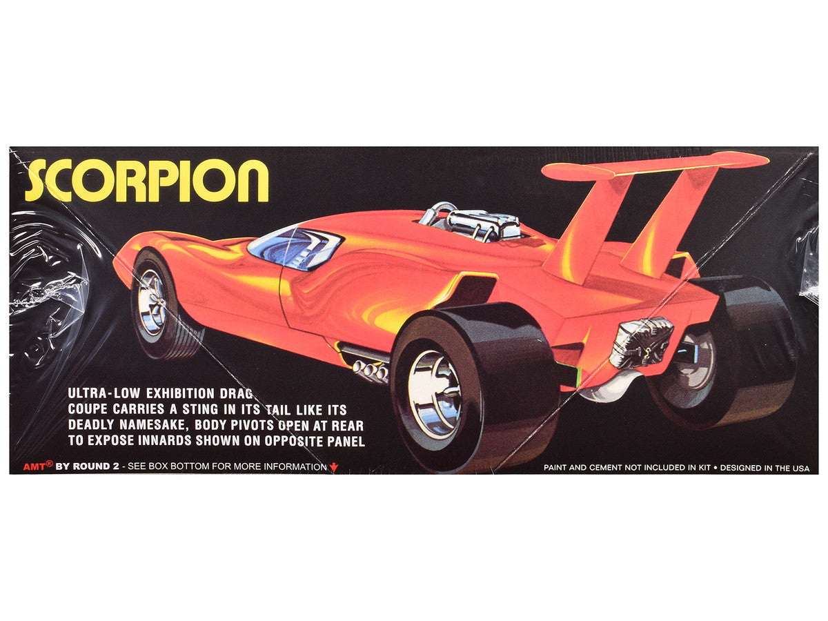 Skill 3 Model Kit Scorpion Mid-Engine Drag Coupe 1/25 Scale Model by AMT LuxuryLifeWay Online Store