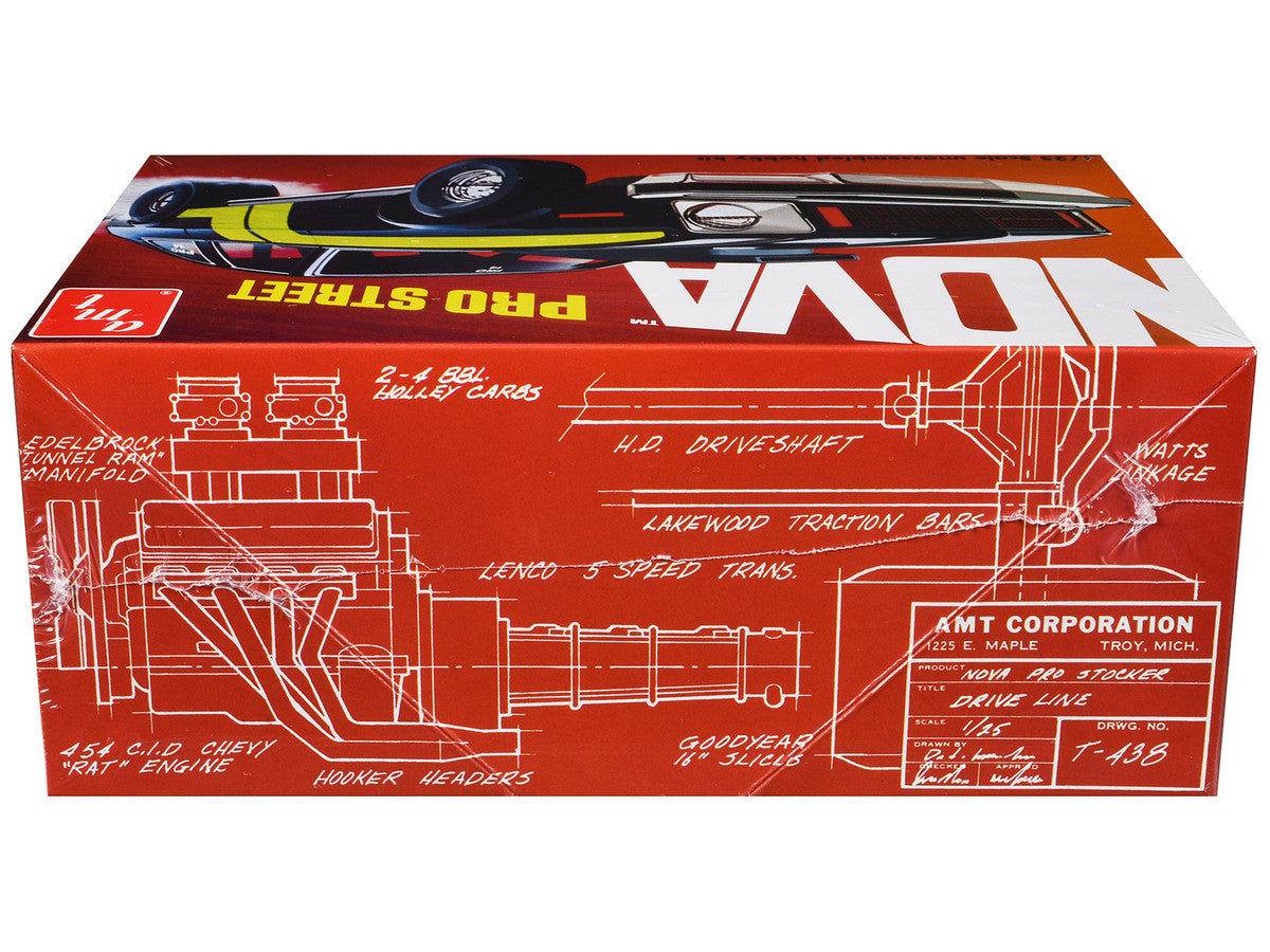 Skill 2 Model Kit Chevrolet Nova Pro Street 1/25 Scale Model by AMT LuxuryLifeWay Online Store