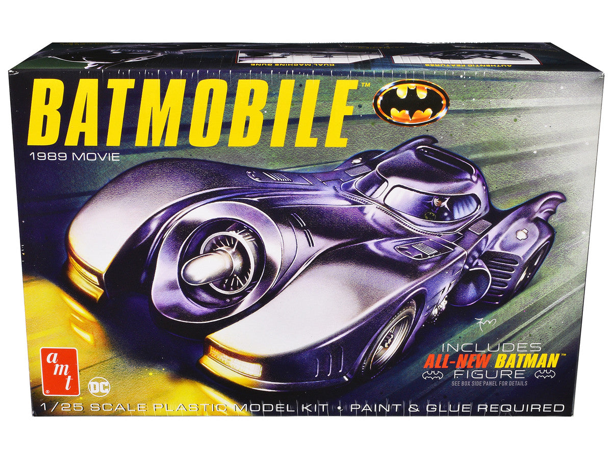 Skill 2 Model Kit Batmobile with Seated Batman Figure "Batman" (1989) Movie 1/25 Scale Model by AMT LuxuryLifeWay Online Store