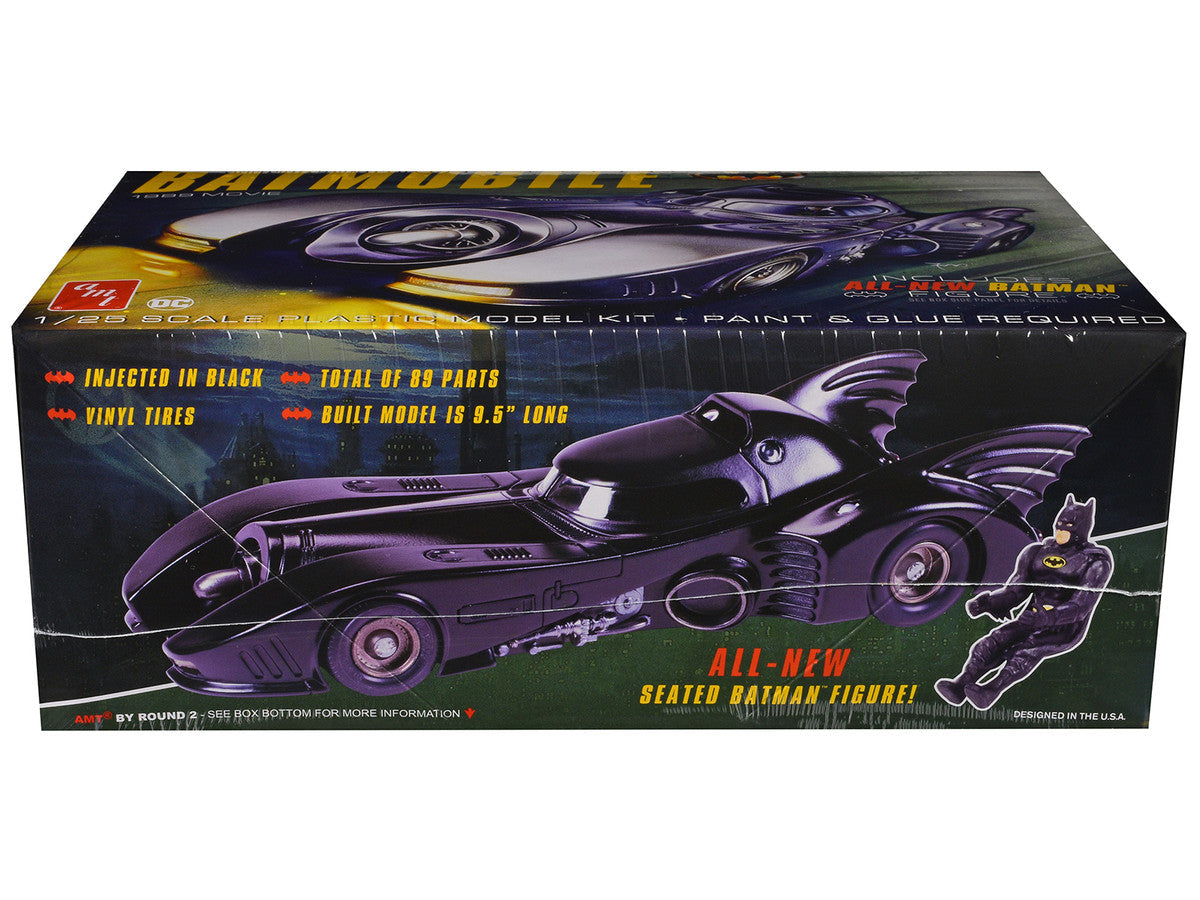 Skill 2 Model Kit Batmobile with Seated Batman Figure "Batman" (1989) Movie 1/25 Scale Model by AMT LuxuryLifeWay Online Store