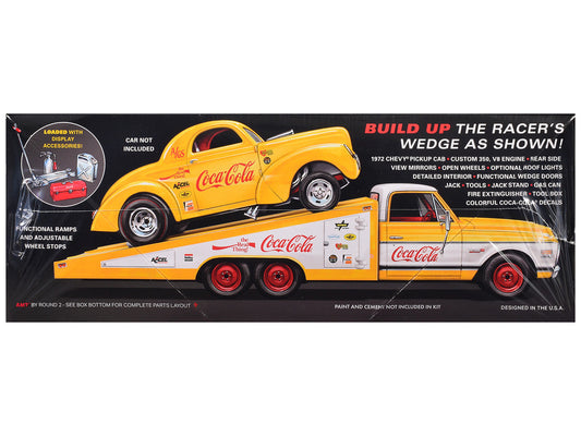 Skill 2 Model Kit 1972 Chevrolet Pickup Truck "Racer's Wedge" 2-in-1 Kit "Coca-Cola" 1/25 Scale Model by AMT LuxuryLifeWay Online Store